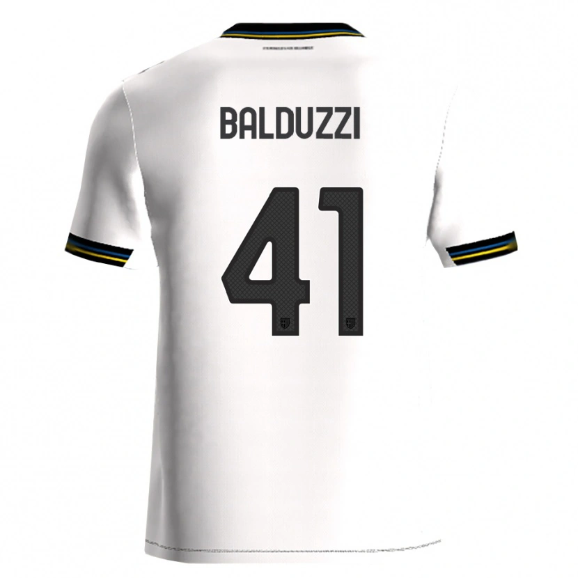 Danxen Herren Davide Balduzzi #41 Weiß Schwarz Heimtrikot Trikot 2025/26 T-Shirt