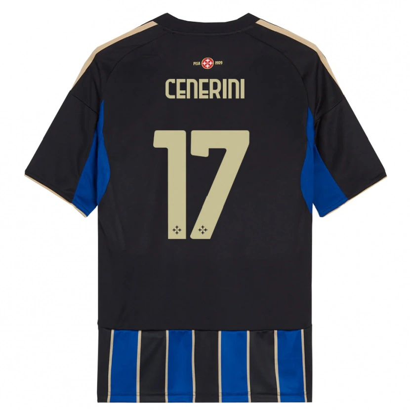 Danxen Herren Marco Cenerini #17 Schwarz Blau Heimtrikot Trikot 2025/26 T-Shirt