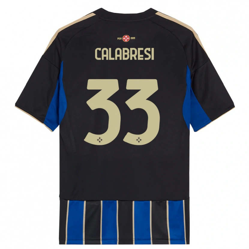 Danxen Herren Arturo Calabresi #33 Schwarz Blau Heimtrikot Trikot 2025/26 T-Shirt