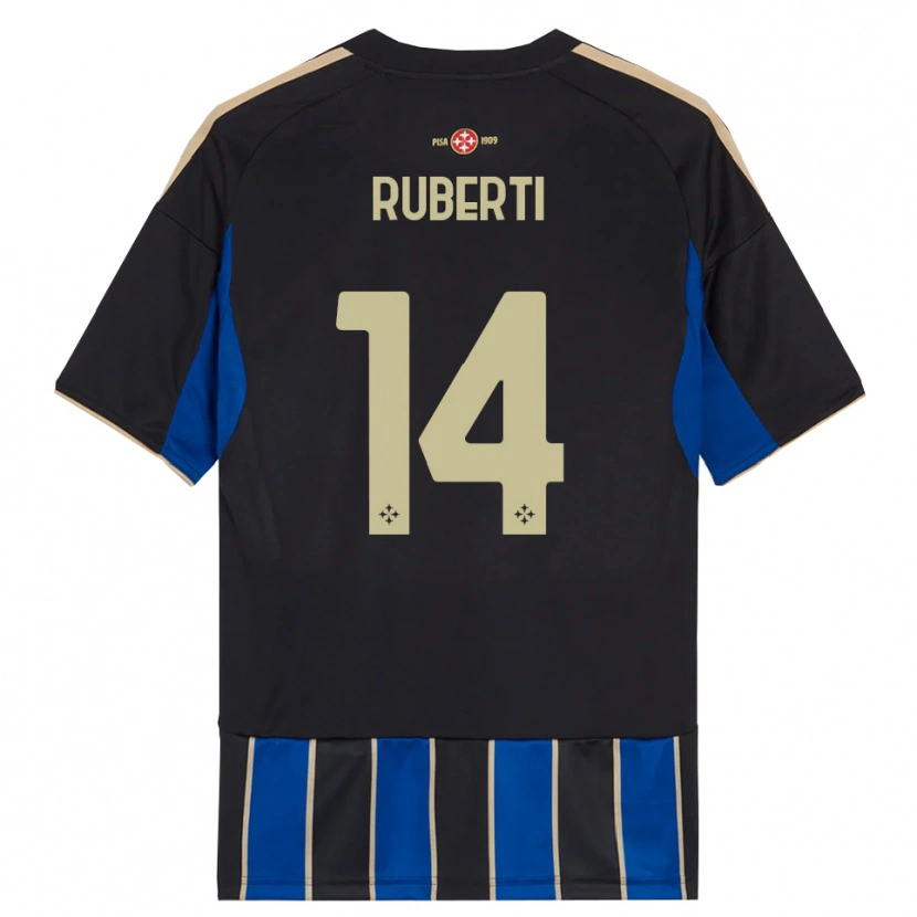 Danxen Herren Brando Ruberti #14 Schwarz Blau Heimtrikot Trikot 2025/26 T-Shirt