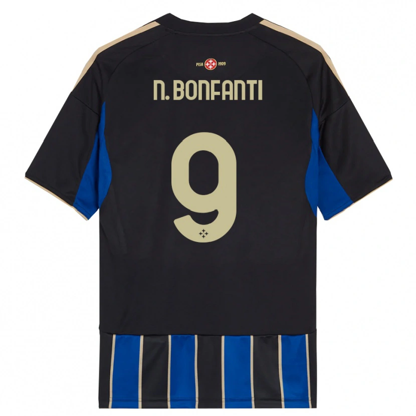 Danxen Herren Nicholas Bonfanti #9 Schwarz Blau Heimtrikot Trikot 2025/26 T-Shirt