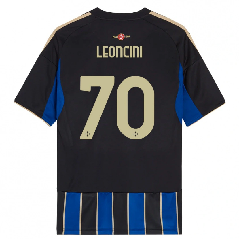Danxen Herren Mattia Leoncini #70 Schwarz Blau Heimtrikot Trikot 2025/26 T-Shirt