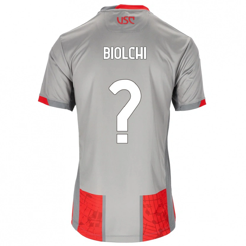 Danxen Herren Pietro Biolchi #0 Rot Grau Heimtrikot Trikot 2025/26 T-Shirt