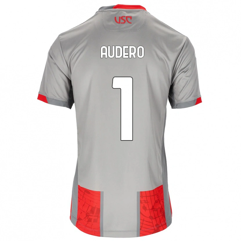 Danxen Herren Emil Audero #1 Rot Grau Heimtrikot Trikot 2025/26 T-Shirt