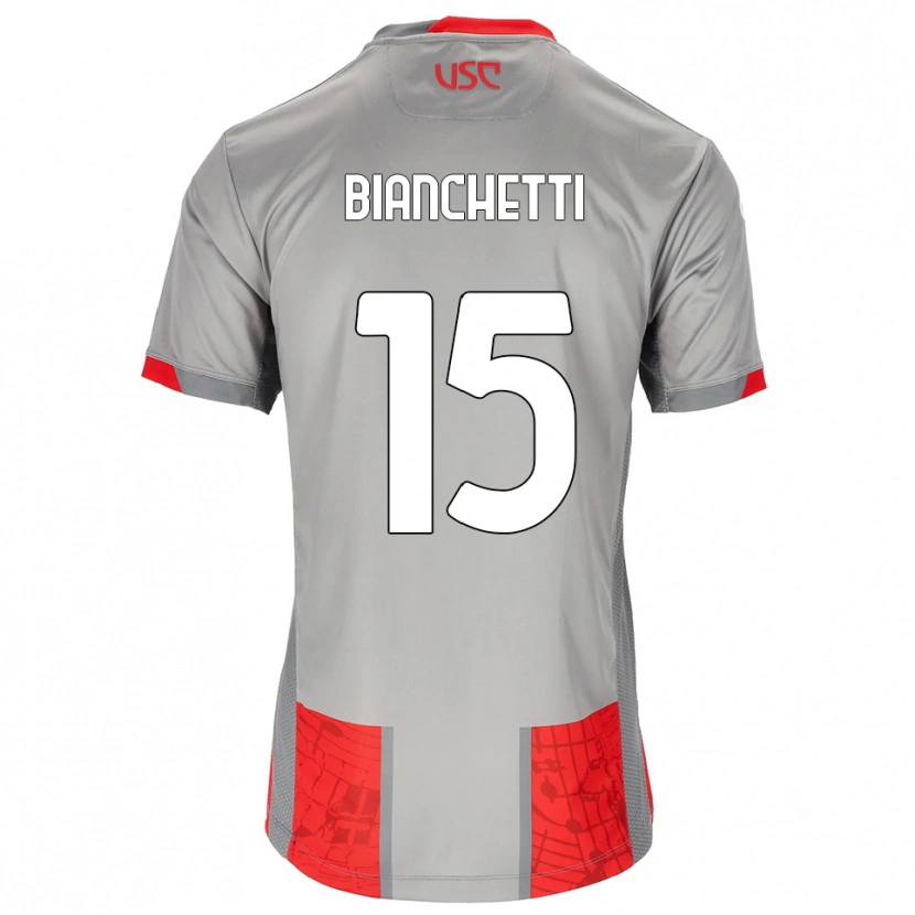 Danxen Herren Matteo Bianchetti #15 Rot Grau Heimtrikot Trikot 2025/26 T-Shirt