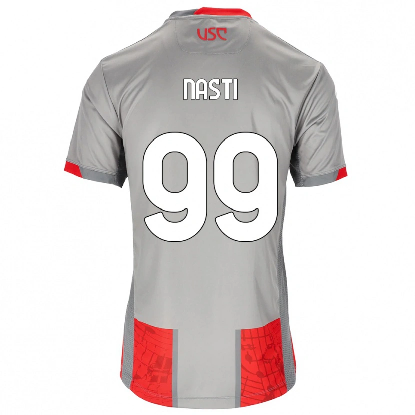 Danxen Herren Marco Nasti #99 Rot Grau Heimtrikot Trikot 2025/26 T-Shirt