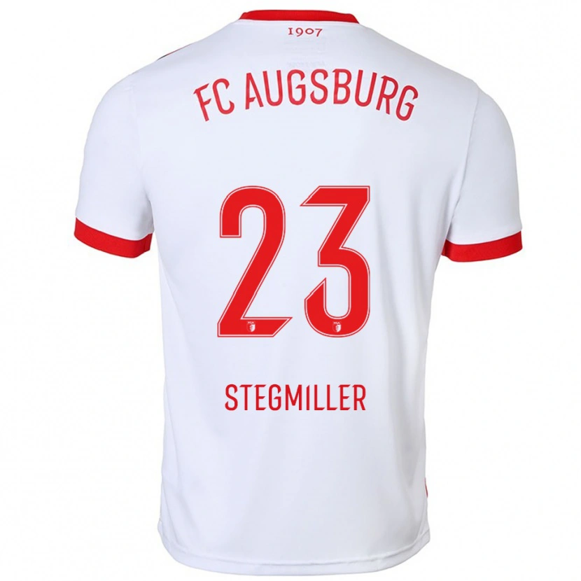 Danxen Herren Louis Stegmiller #23 Weiß Rot Heimtrikot Trikot 2025/26 T-Shirt