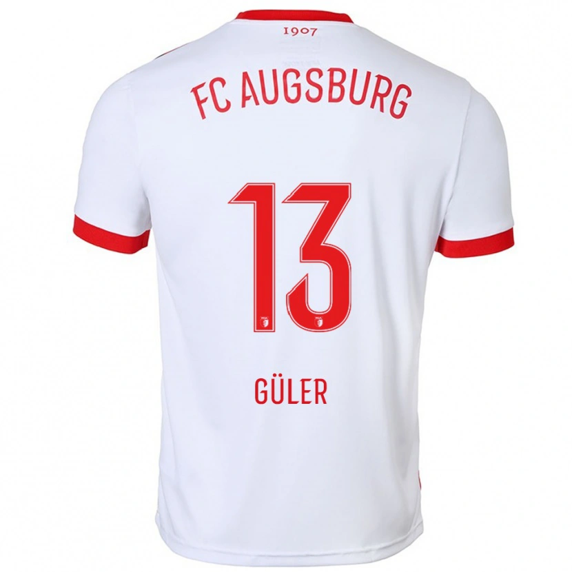 Danxen Herren Mete Güler #13 Weiß Rot Heimtrikot Trikot 2025/26 T-Shirt