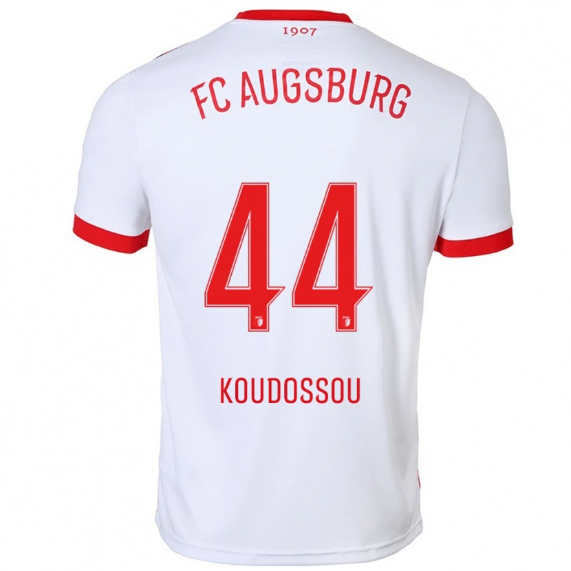 Danxen Herren Henri Koudossou #44 Weiß Rot Heimtrikot Trikot 2025/26 T-Shirt