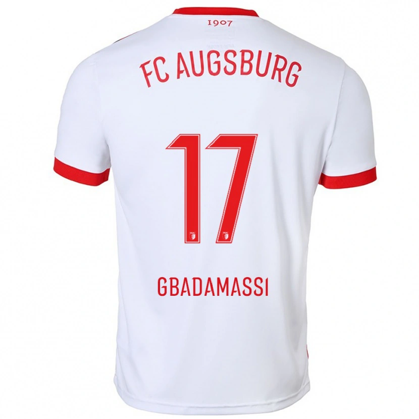 Danxen Herren Rayane Gbadamassi #17 Weiß Rot Heimtrikot Trikot 2025/26 T-Shirt