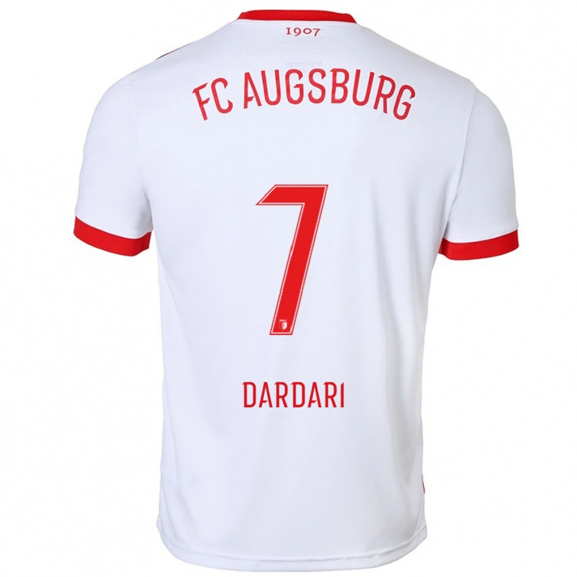 Danxen Herren Aiman Dardari #7 Weiß Rot Heimtrikot Trikot 2025/26 T-Shirt