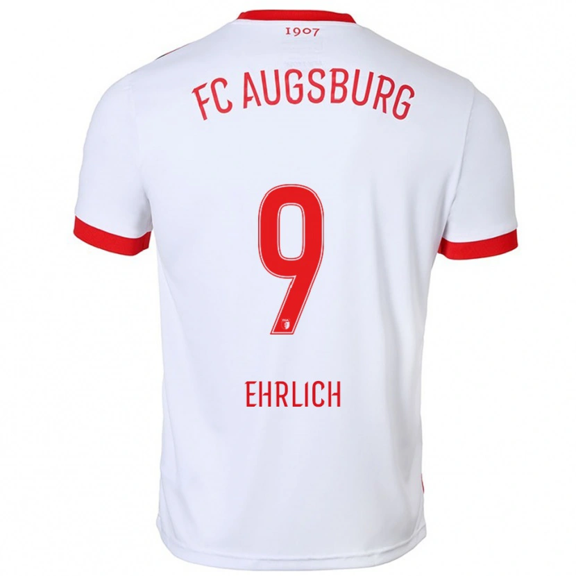 Danxen Herren Lucas Ehrlich #9 Weiß Rot Heimtrikot Trikot 2025/26 T-Shirt