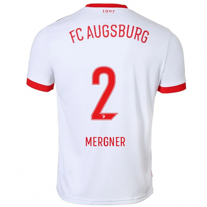 Danxen Herren Sandra Mergner #2 Weiß Rot Heimtrikot Trikot 2025/26 T-Shirt