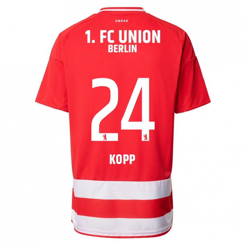 Danxen Herren Marvin Kopp #24 Rot Weiß Heimtrikot Trikot 2025/26 T-Shirt