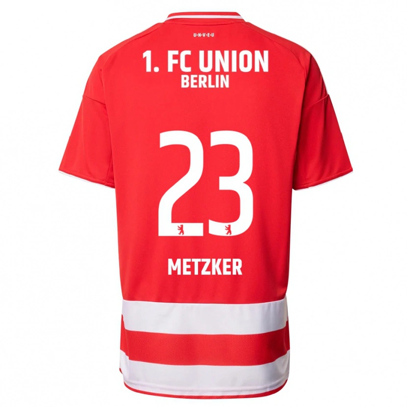 Danxen Herren Pia Metzker #23 Rot Weiß Heimtrikot Trikot 2025/26 T-Shirt