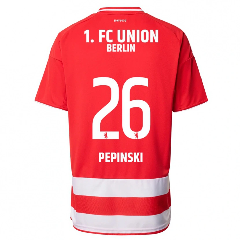 Danxen Herren Louis Pepinski #26 Rot Weiß Heimtrikot Trikot 2025/26 T-Shirt