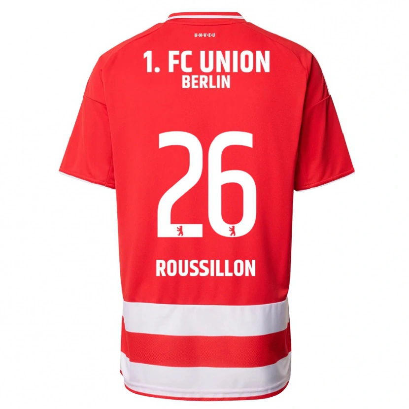 Danxen Herren Jérôme Roussillon #26 Rot Weiß Heimtrikot Trikot 2025/26 T-Shirt