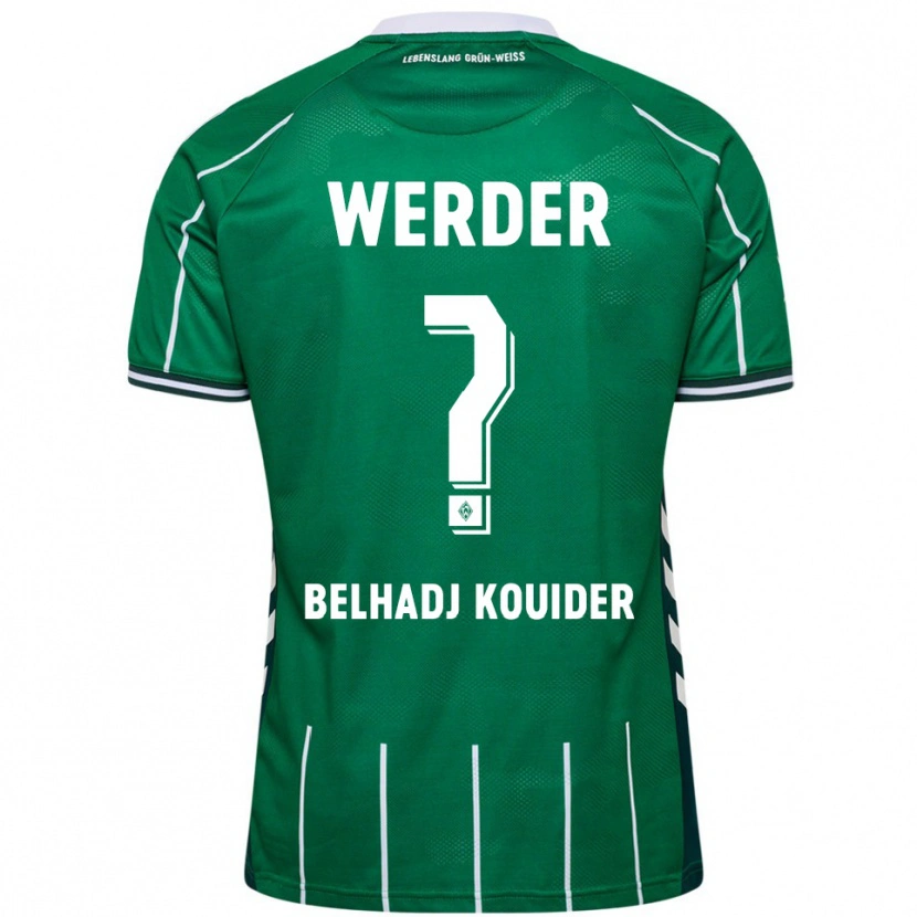 Danxen Herren Mahfoud Belhadj Kouider #0 Grün Weiß Heimtrikot Trikot 2025/26 T-Shirt