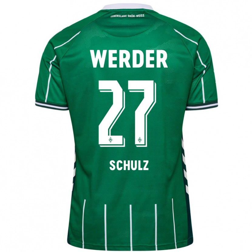 Danxen Herren Ole Schulz #27 Grün Weiß Heimtrikot Trikot 2025/26 T-Shirt