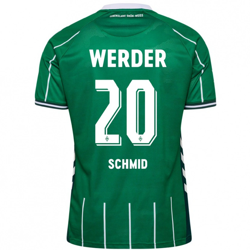 Danxen Herren Romano Schmid #20 Grün Weiß Heimtrikot Trikot 2025/26 T-Shirt
