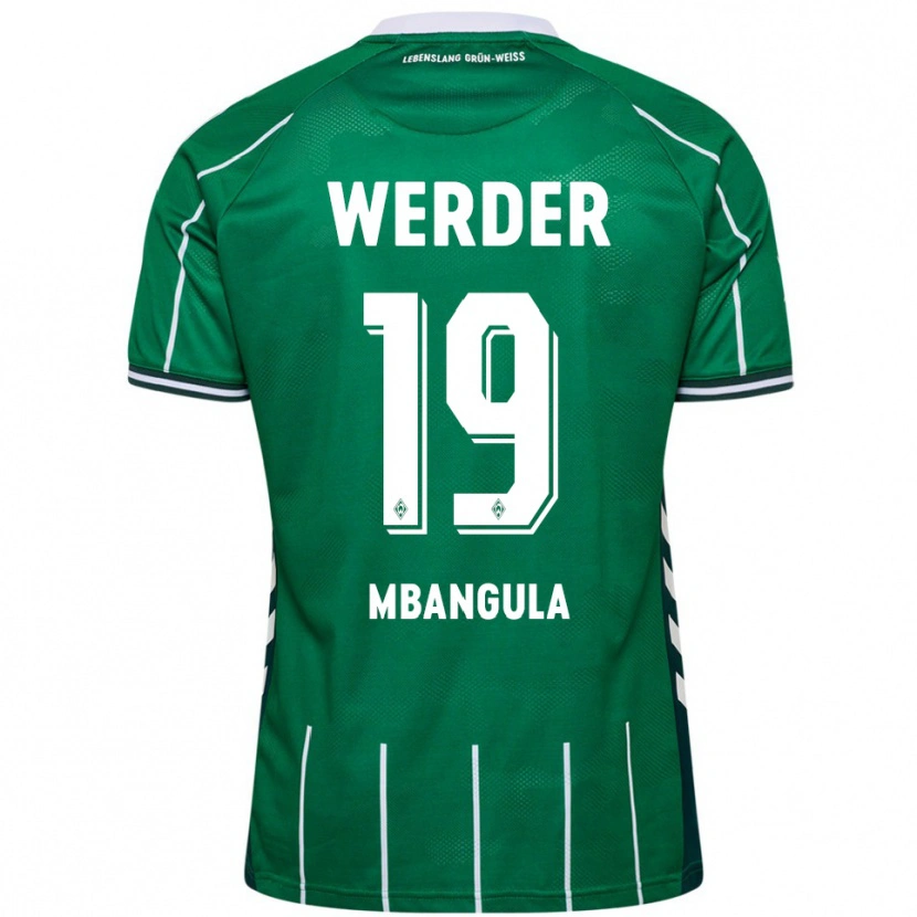 Danxen Herren Samuel Mbangula #19 Grün Weiß Heimtrikot Trikot 2025/26 T-Shirt