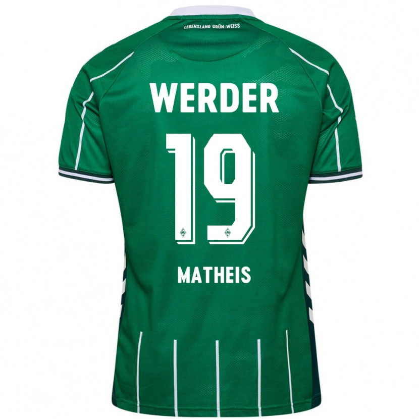 Danxen Herren Saskia Matheis #19 Grün Weiß Heimtrikot Trikot 2025/26 T-Shirt