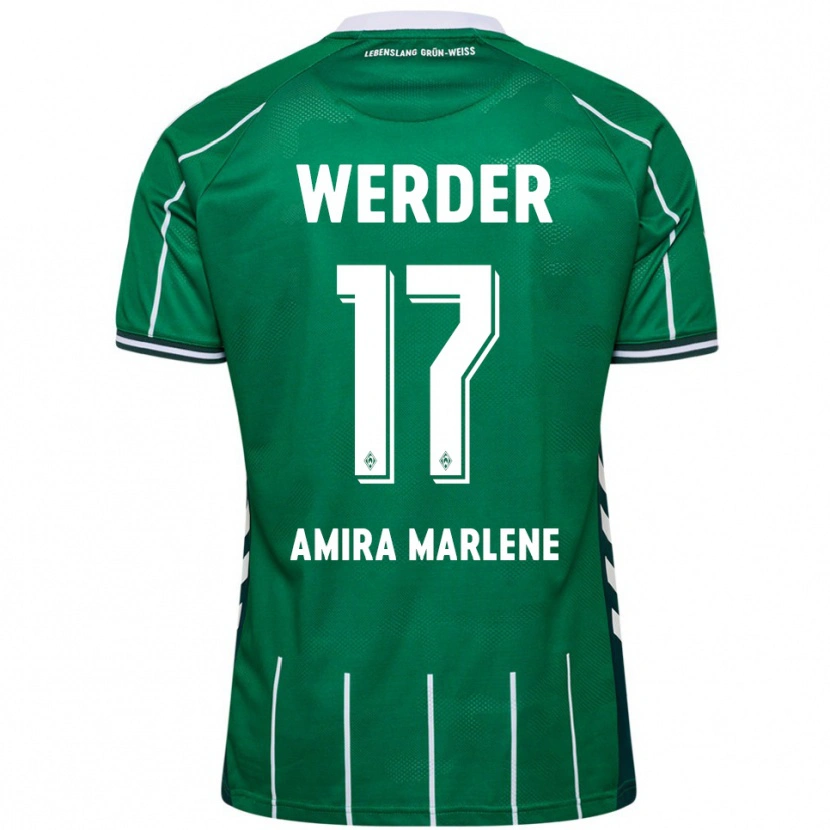 Danxen Herren Amira Marlene Dahl #17 Grün Weiß Heimtrikot Trikot 2025/26 T-Shirt