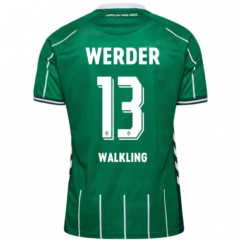 Danxen Herren Ricarda Walkling #13 Grün Weiß Heimtrikot Trikot 2025/26 T-Shirt