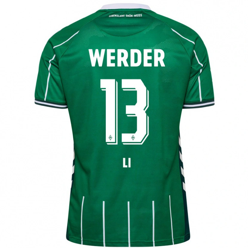 Danxen Herren Xiancheng Li #13 Grün Weiß Heimtrikot Trikot 2025/26 T-Shirt