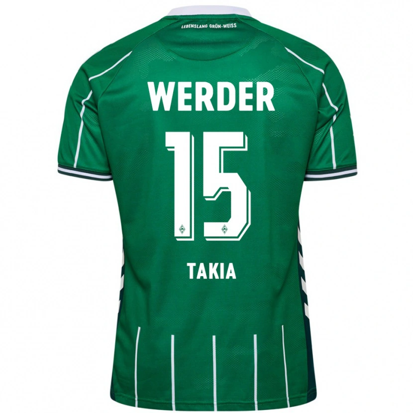Danxen Herren Toirik Onlam Takia #15 Grün Weiß Heimtrikot Trikot 2025/26 T-Shirt