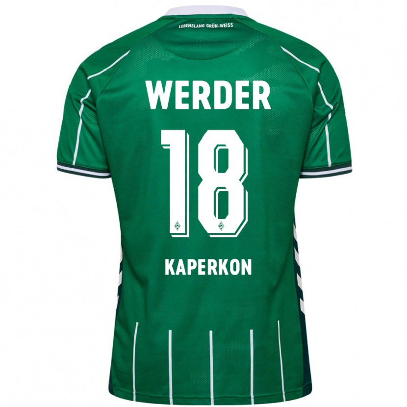 Danxen Herren Tom Kaperkon #18 Grün Weiß Heimtrikot Trikot 2025/26 T-Shirt
