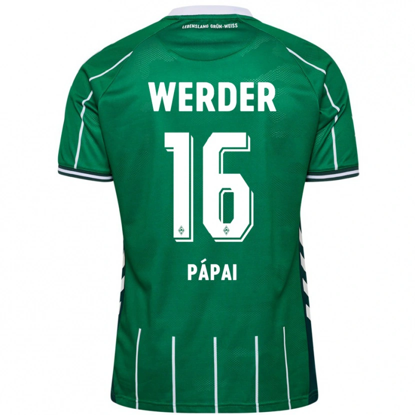 Danxen Herren Emöke Pápai #16 Grün Weiß Heimtrikot Trikot 2025/26 T-Shirt