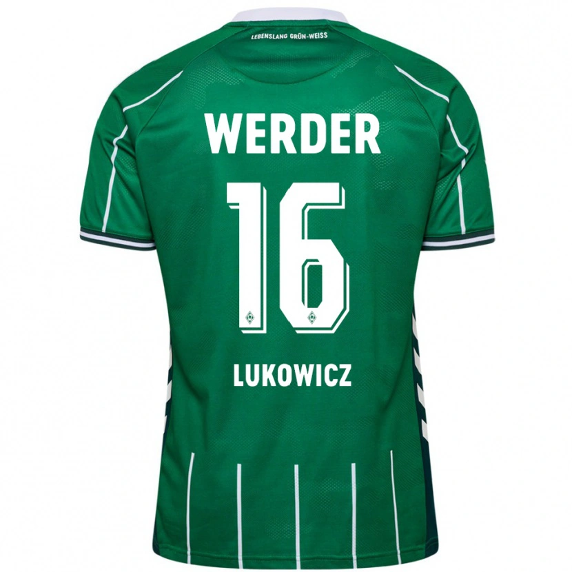 Danxen Herren Maik Lukowicz #16 Grün Weiß Heimtrikot Trikot 2025/26 T-Shirt