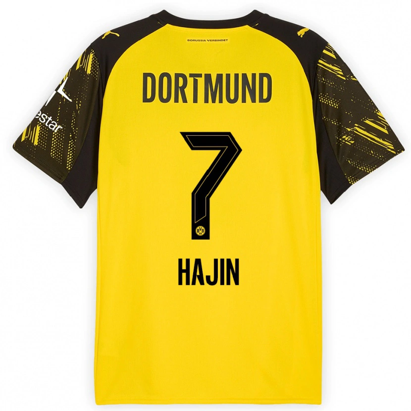 Danxen Herren So Hajin #7 Gelb Schwarz Heimtrikot Trikot 2025/26 T-Shirt