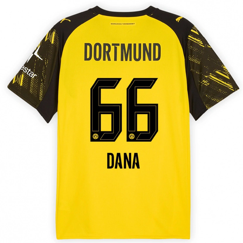 Danxen Herren Bleckmann Dana #66 Gelb Schwarz Heimtrikot Trikot 2025/26 T-Shirt
