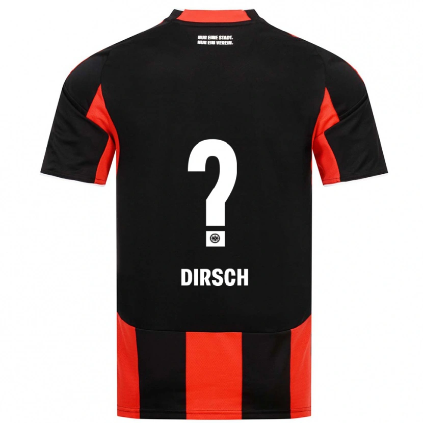 Danxen Herren Moritz Dirsch #0 Schwarz Rot Heimtrikot Trikot 2025/26 T-Shirt