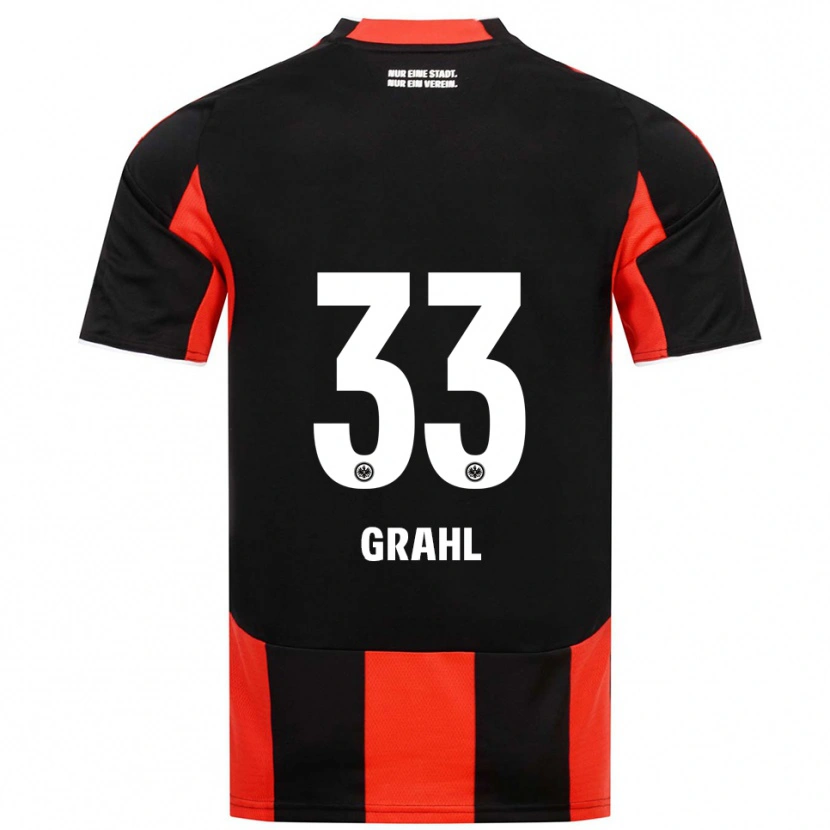 Danxen Herren Jens Grahl #33 Schwarz Rot Heimtrikot Trikot 2025/26 T-Shirt