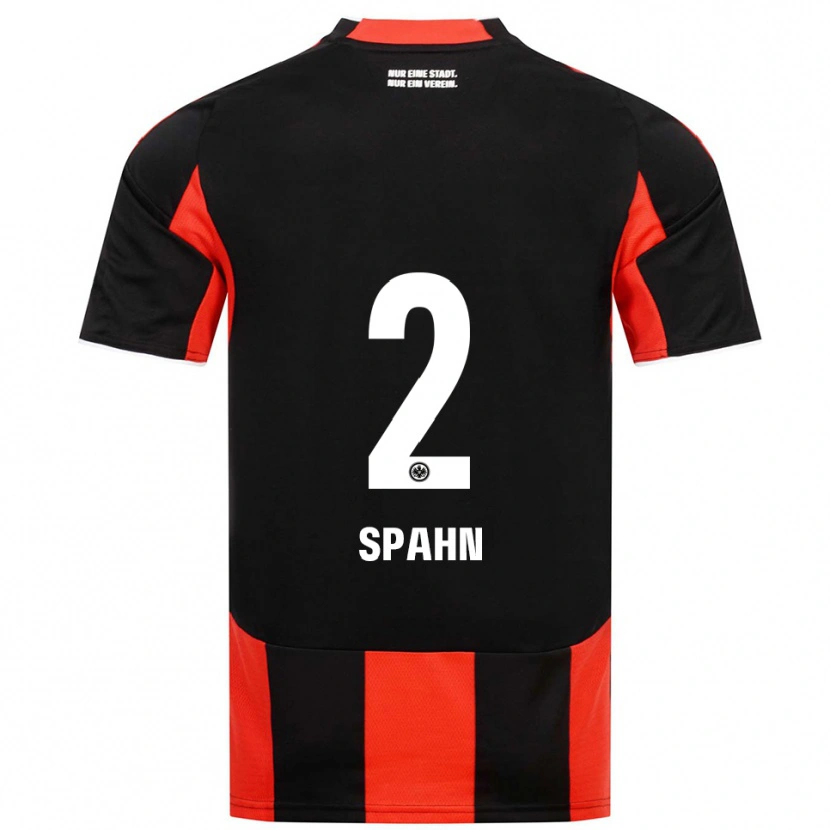 Danxen Herren Maurice Spahn #2 Schwarz Rot Heimtrikot Trikot 2025/26 T-Shirt