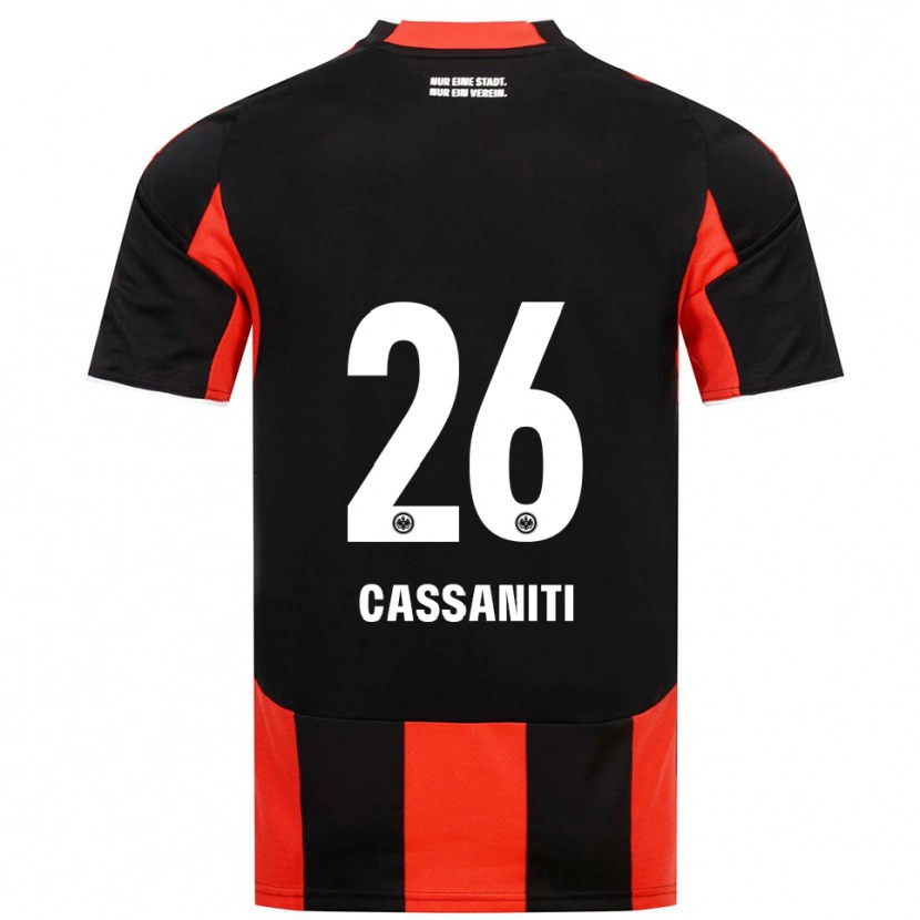 Danxen Herren Nino Cassaniti #26 Schwarz Rot Heimtrikot Trikot 2025/26 T-Shirt