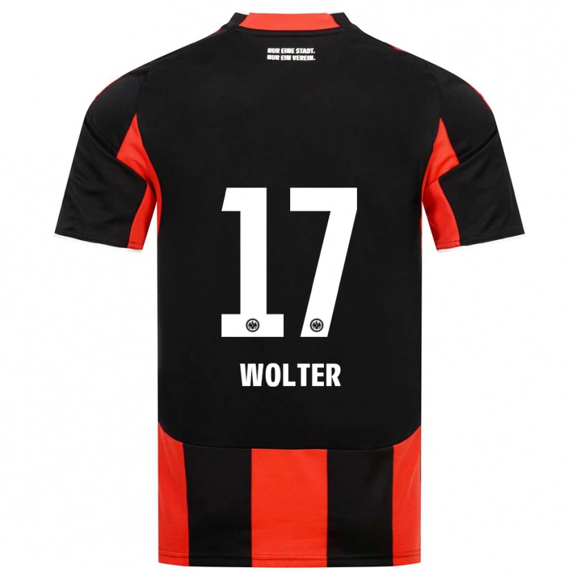 Danxen Herren Pia-Sophie Wolter #17 Schwarz Rot Heimtrikot Trikot 2025/26 T-Shirt