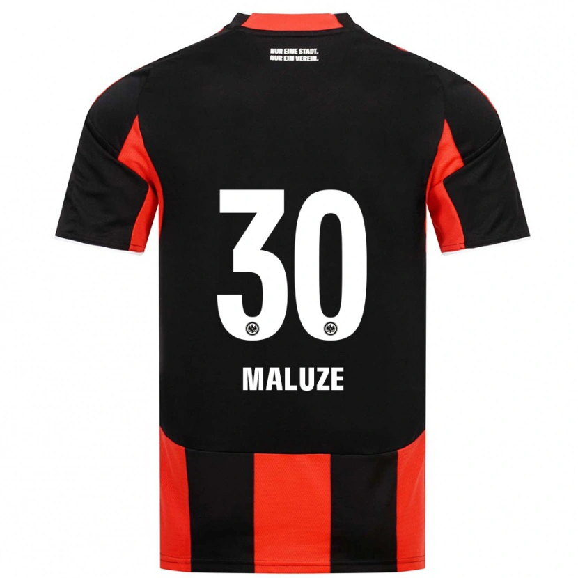Danxen Herren Jeremiaha Maluze #30 Schwarz Rot Heimtrikot Trikot 2025/26 T-Shirt