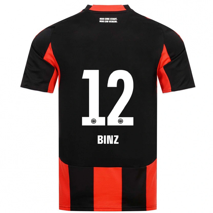 Danxen Herren Sam Binz #12 Schwarz Rot Heimtrikot Trikot 2025/26 T-Shirt