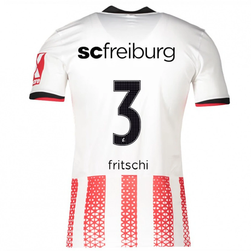 Danxen Herren Emilio Fritschi #3 Weiß Rot Heimtrikot Trikot 2025/26 T-Shirt