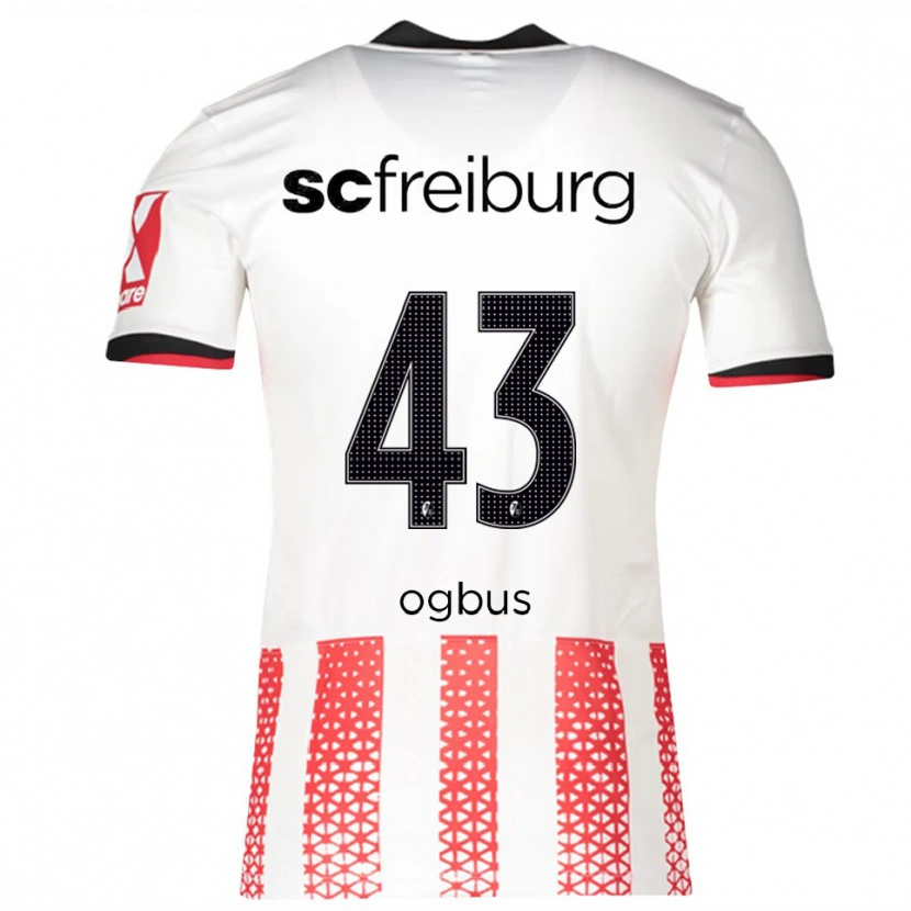 Danxen Herren Bruno Ogbus #43 Weiß Rot Heimtrikot Trikot 2025/26 T-Shirt
