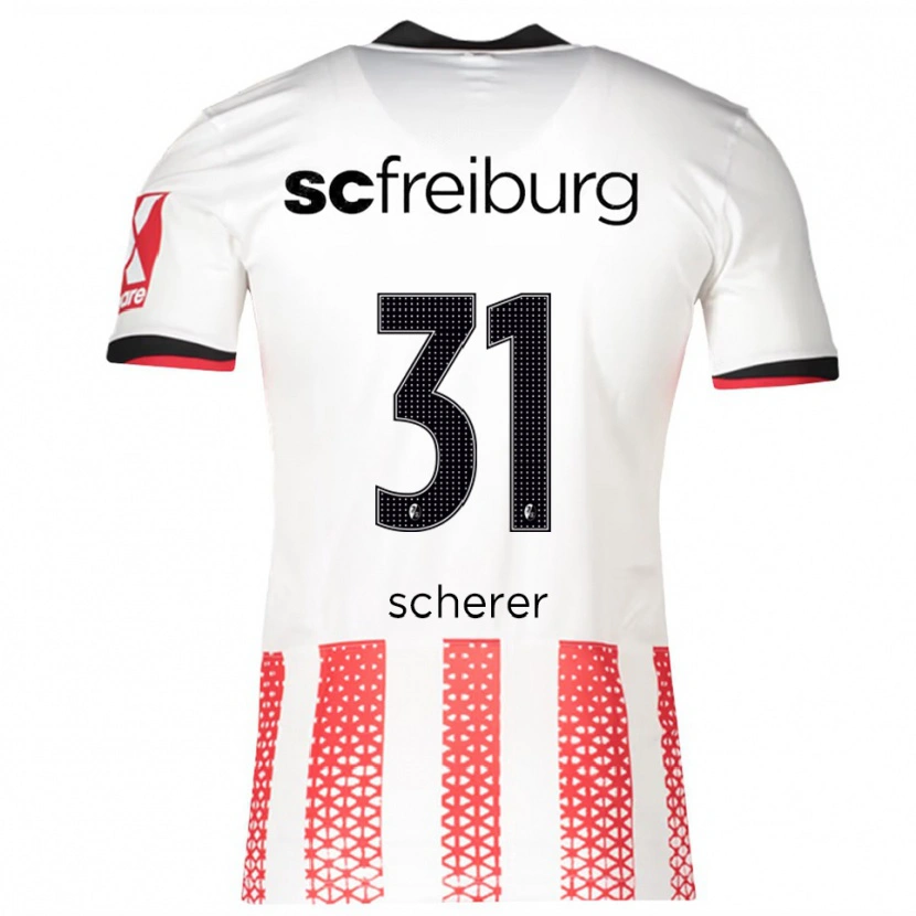 Danxen Herren Nora Scherer #31 Weiß Rot Heimtrikot Trikot 2025/26 T-Shirt