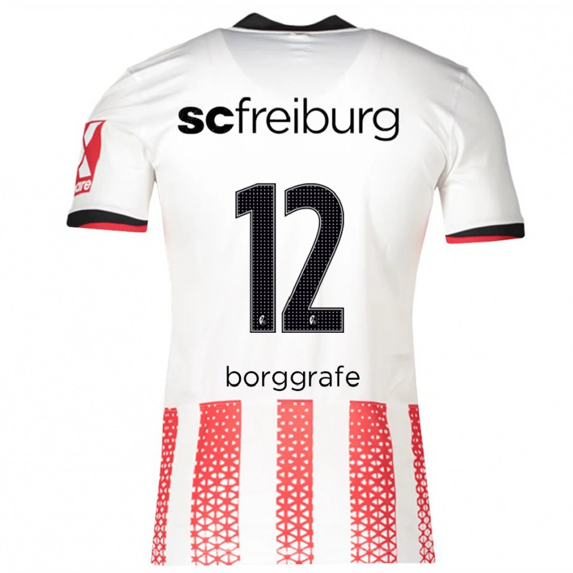 Danxen Herren Rafaela Borggräfe #12 Weiß Rot Heimtrikot Trikot 2025/26 T-Shirt