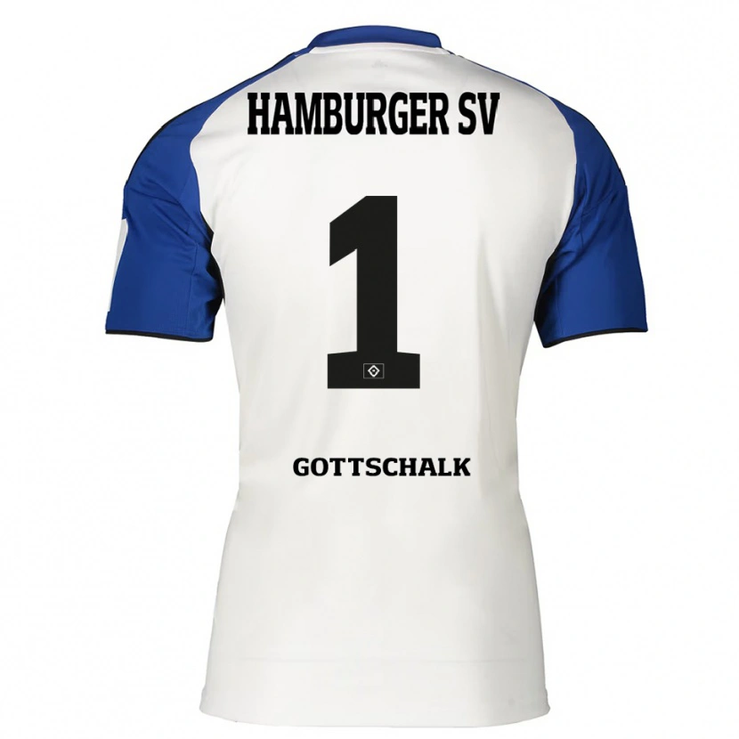 Danxen Herren Juri Gottschalk #1 Weiß Blau Heimtrikot Trikot 2025/26 T-Shirt
