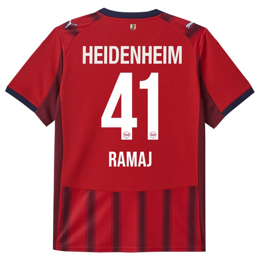 Danxen Herren Diant Ramaj #41 Rot Marineblau Heimtrikot Trikot 2025/26 T-Shirt
