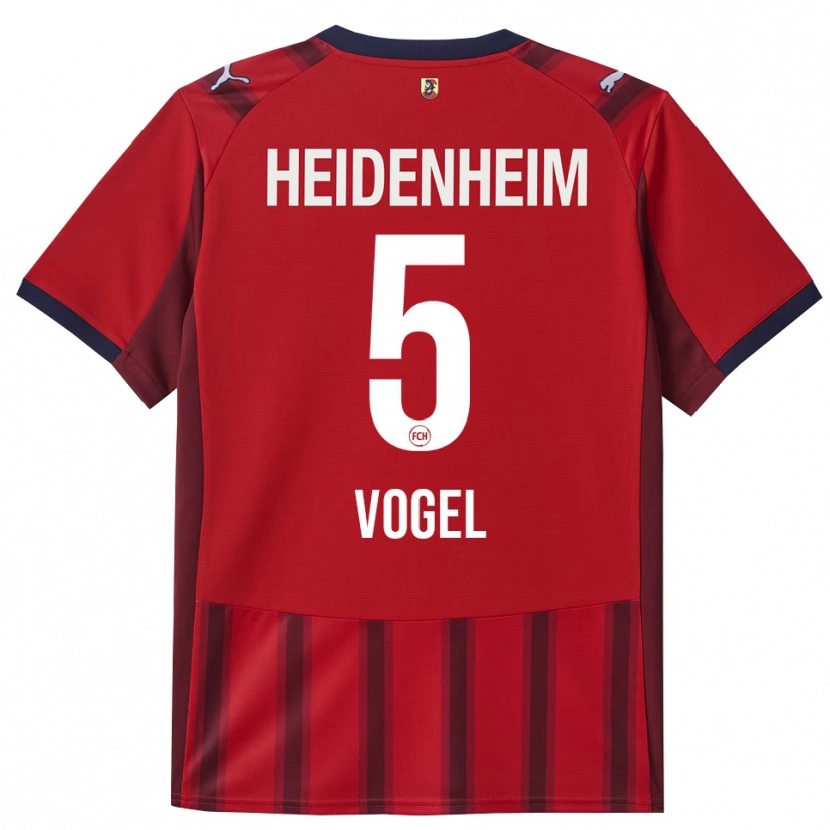 Danxen Herren Maximilian Vogel #5 Rot Marineblau Heimtrikot Trikot 2025/26 T-Shirt