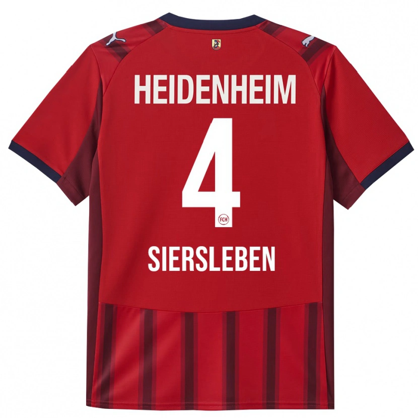 Danxen Herren Tim Siersleben #4 Rot Marineblau Heimtrikot Trikot 2025/26 T-Shirt